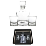 Round Spirit Decanter Set, 3-piece Set