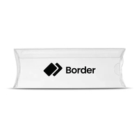 This empty pillow box offers a full-color imprint printed directly on... from...