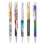 Vegas Floating Flakes Metal Ballpoint