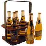 Wood 6 Pack Beverage Carrier