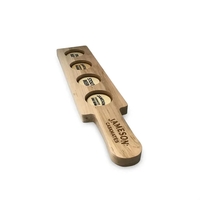 Beer and wine paddle flight with standard glass pockets.... from ASI 88156...