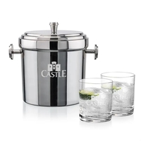 Milano Ice Bucket & Waldorf On-the-Rocks Set
