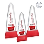 Cheswick VividPrint™ Award on Entwhistle Base - Red
