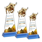 Raging Bull VividPrint™ Award on Hartford Base - Sky Blue