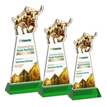 Raging Bull VividPrint™ Award on Hartford Base - Green