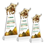 Raging Bull VividPrint™ Award on Hartford Base - Clear