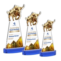 Raging Bull VividPrint™ Award on Alberton Base - Blue... from ASI 84592 St...
