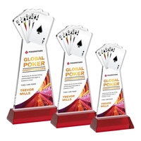 Poker VividPrint™ Award on Hartford Base - Red... from ASI 84592 St Regis...