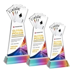 Poker VividPrint™ Award on Hartford Base - Prismatic