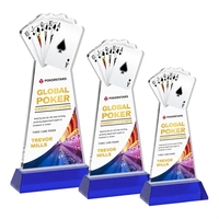 Poker VividPrint™ Award on Hartford Base - Blue... from ASI 84592 St Regis...
