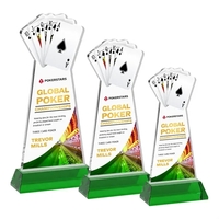 Poker VividPrint™ Award on Hartford Base - Green... from ASI 84592 St Regis...
