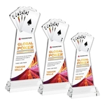 Poker VividPrint™ Award on Hartford Base - Clear