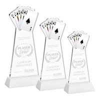 Poker Award on Hartford Base - White... from ASI 84592 St Regis Group / St Regis