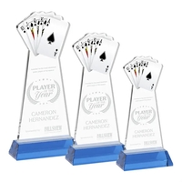 Poker Award on Hartford Base - Sky Blue... from ASI 84592 St Regis Group / St...