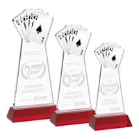 Poker Award on Hartford Base - Red... from ASI 84592 St Regis Group / St Regis