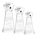Poker Award on Hartford Base - Clear