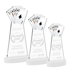 Poker Award on Alberton Base - White