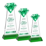 Gemstone VividPrint™ Award on Hartford Base - Green
