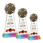 Fire Dept VividPrint™ Award on Hartford Base - Prismatic