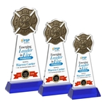 Fire Dept VividPrint™ Award on Hartford Base - Blue