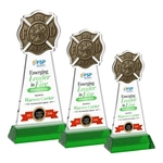 Fire Dept VividPrint™ Award on Hartford Base - Green