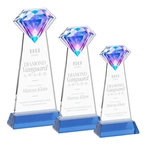 Gemstone Award on Hartford Base - Sky Blue