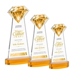 Gemstone VividPrint™ Award on Alberton Base - Amber