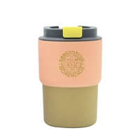 Double wall 12 ounce coffee mug with screw-top leak proof lid.... from ASI...