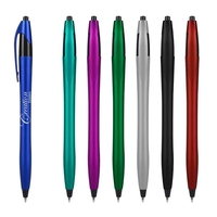 Plunger action dart pen with a metallic build measuring 5 3/4"... from ASI...