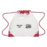 America250™ Touchdown Clear EVA Drawstring Backpack