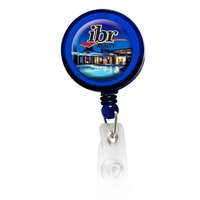 Round Domed Badge Holder with Slide on Clip