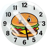 7.88" Full Color Tempered Glass Sublimatable Round Clock