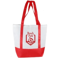 16 1/2" x 15 1/2" tote bag made of white polypropylene... from ASI 43051 CPS...