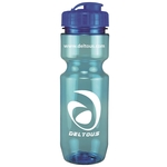 22 oz. Translucent Bike Bottle with Flip Top Lid