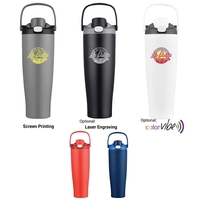 40 oz insulated tumbler with handle and straw.... from ASI 99030 Zipline