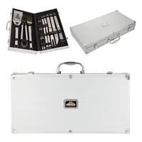 Central Park 18 Piece Steel BBQ Set... from ASI 67866 Logomark/Valumark