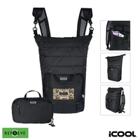 iCOOL® Rockvale Repreve® Packable Puffer 24-Can Backpack ...... from ASI...
