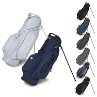 Golf bag stand with waterproof performance, apparel pocket, double strap,...