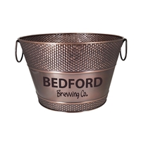 Round hammered copper bucket with rustic finish. 15qt capacity and... from...