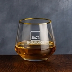 Tucson Gold Rim Whiskey Taster - Deep Etch