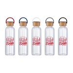 Rawlins 21oz Glass Bottle w Bamboo Lid