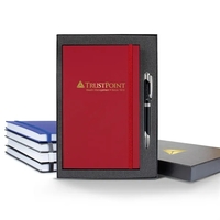 5 1/4" x 8 3/8" polyurethane journal with an elastic band... from ASI 68507...