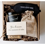 Relax & Unwind Spa Gift Box with Satin Eye Mask, Bath Salts