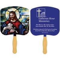 Religious Hand Fan - Spot Color