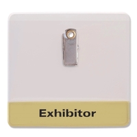 Custom bottom strip badge holder, 3 3/4" w x 3 1/2"... from ASI 52550 Erell...