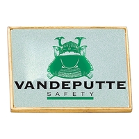 Rectangle Domed Lapel Pin