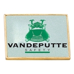 Rectangle Domed Lapel Pin