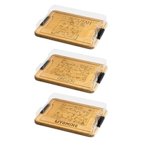 Rectangle Serve and Store Board with State Engraving... from ASI 88060...