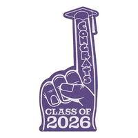 18" #1 Foam Finger with Grad Cap... from ASI 77280 Pepco Poms / Pepco Poms