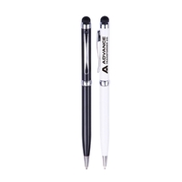 Slim metal pen with twist action ballpoint, silver accent trim and... from...